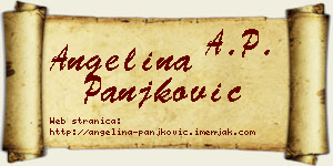 Angelina Panjković vizit kartica